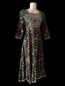 Beautiful Forest Green Anarkali Kurti 😍🫠