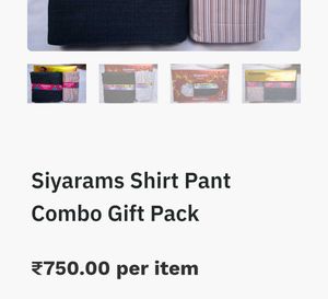 Siyarams Shirt Pant Combo