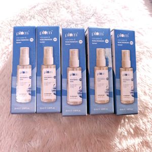 Plum 3% Niac &amp; Rice Water Face Toner |Pack Of 5