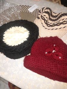 2 new woolen caps with 1 free