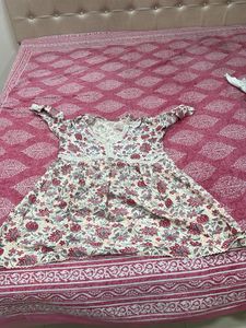 Floral Print short Kurta Dress