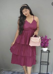 Burgundy Mini Dress