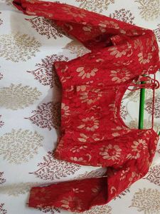 Red Floral Blouse❤️