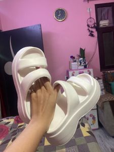 Super Soft White Cushion Slides