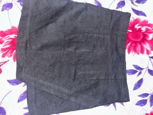 Black Denim Skirt