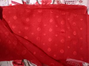 Viral Trendy Red Saree (Women&#39;s)