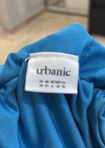 Blue Ruched Crop Top