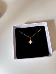 LV Patterned Necklace Anti-tarnish