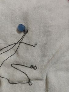 Blue Pendant With Chain Free