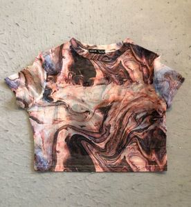 Shein Abstract Cropped Top