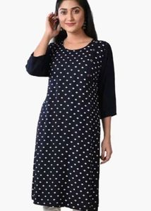 Navy Polka Dot Tunic Dress