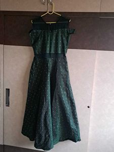 New Long  Green Gown