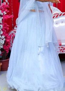 Pretty Light Blue Lehenga