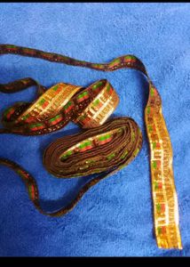 Pack Of 2 Saree Laces And Pistachio Shells
