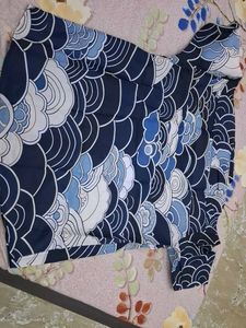 Blue Wave Print Shirt XXL B1 G1FOR 399 TODAY