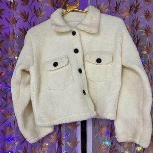 White Crop Top Jacket