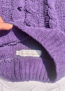 Cable Knit Purple Pullover 💜