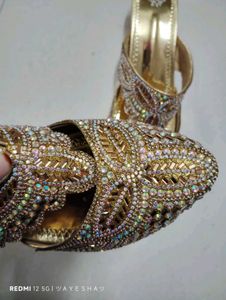Gold Embellished Heels