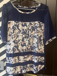 Next Floral Semi-Sheer Blouse