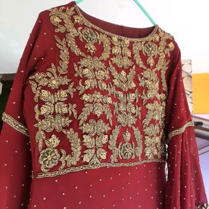 Sale! Heavy Worked Peplum Top And Umbrell
