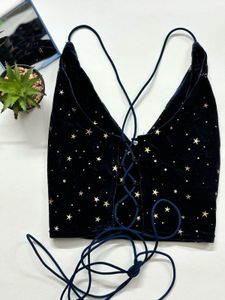 Starry Night Velvet Cami Top