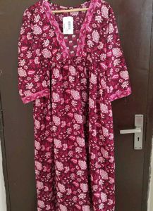 New Cotton Anarkali Suit Set