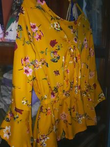 Floral Print Peplum Top