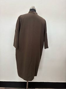 Brown V-Neck Dress