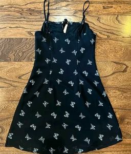 H&amp;M Butterfly Print Mini Dress