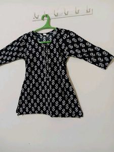 Black Printed Kurti