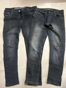 2 black slim pants for adolescence age child