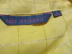 Yellow Avaasa Button Top