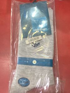 Cotton League Grey Socks