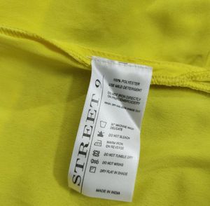 Street 9 Bright yellow Hi Low top with cap sleeves