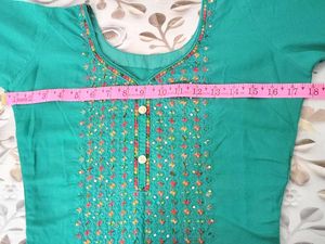 Teal Embroidered Salwar Kameez Suit😍