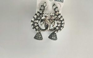 Peacock Jhumka Earrings