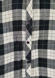 Black and White Buffalo Check  Shirt