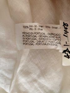 Zara Cream Linen Button Up Top