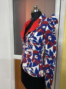 DENIM Floral Print Blazer