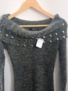 off shoulder winter top