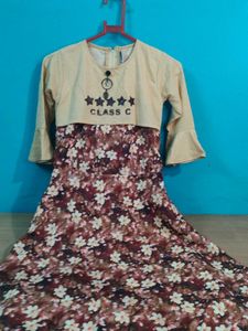 Floral Print Girls Dress