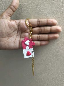 Puzzle Piece Keychains 🩷 🤍