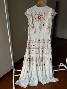Spring Embroidered Floral Garden Inspired MAXI
