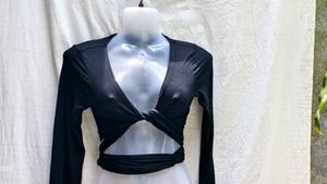 SHEIN SEXY WRAP TOP