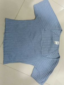 Sky Blue Crop Top