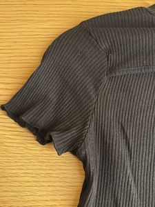 Sleek Black Crop Top