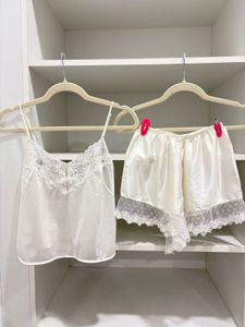 White Satin Set