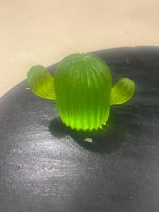 Green Resin Cactus Figurine