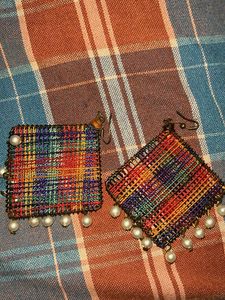 Handcrafted Fabric Earrings