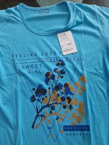 NEW SKY BLUE COLOR T SHIRT